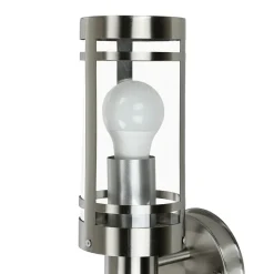 Metall Lampen|Gartenlaternen*Easylight Wandlampe Außen Edelstahl Modern IP44 Garten Hof