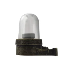 Andromeda Wandlampe außen Glas Messing massiv E27 IP64 H: 15 cm< Außenwandleuchten|Gartenlaternen