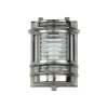 Lido Wandlampe Außen Glas Messing in Nickel Maritim IP64< Metall Lampen|Messinglampen