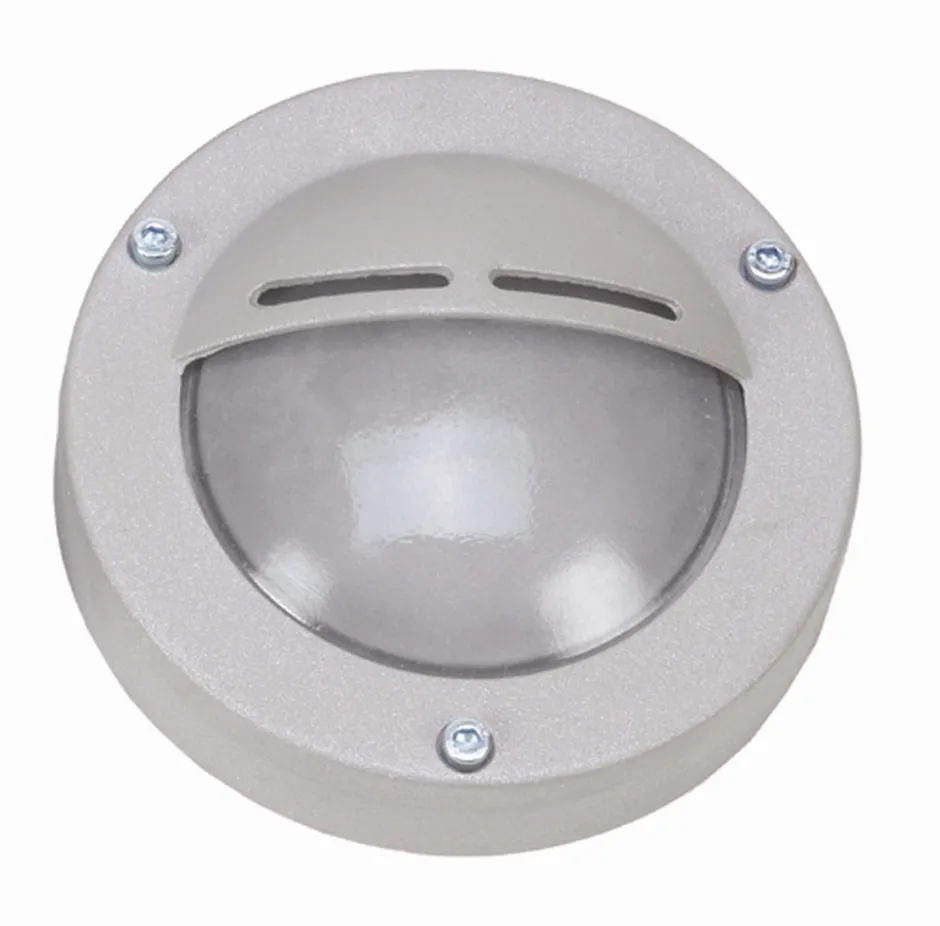 Lido Wandlampe außen Grau Echt-Messing Glas D: 14 cm IP64 G9< Außenwandleuchten|Messinglampen