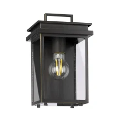 Elstead Wandlampe außen in Bronze antik Rustikal IP44 E27< Außenwandleuchten|Rustikale Lampen