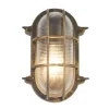 Searchlight Wandlampe außen IP44 E27 in Gold Antik H: 25 cm Maritim< Metall Lampen|Maritime Lampen