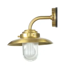 Metall Lampen|Messinglampen*Lido Wandlampe Außen Laterne Messing Maritim IP64 Haus