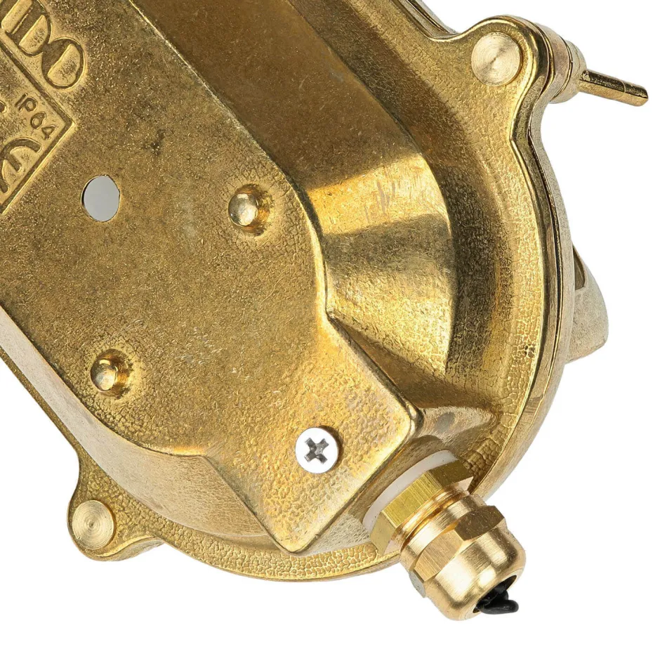 Metall Lampen|Messinglampen*Lido Wandlampe Außen Messing Glas Haus oval Maritim