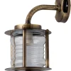 Außenleuchten Antik|Außenleuchten Messing*Lido Wandlampe Außen Messing Glas Maritim Hof Terrasse