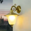 Lido Wandlampe Außen Messing Glas Hof Rustikal IP23< Rustikale Lampen|Metall Lampen