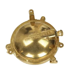 Rustikale Lampen|Metall Lampen*Lido Wandlampe Außen Messing Haus Hof rund Maritim