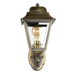 Lido Wandlampe Außen Messing IP43 Rustikal Haustür< Außenleuchten Antik|Außenleuchten Messing