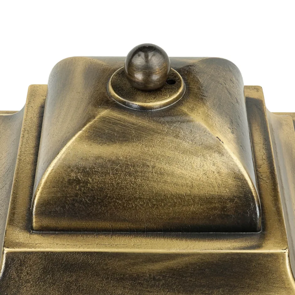 Lido Wandlampe Außen Messing IP43 Rustikal Haustür< Außenleuchten Antik|Außenleuchten Messing