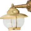 Lido Wandlampe Außen Messing IP23 Maritim Haus PYRGOS< Außenleuchten Antik|Außenleuchten Messing