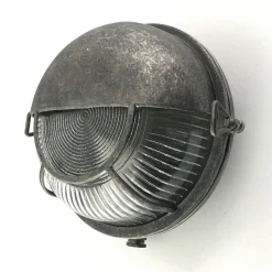 Andromeda Wandlampe außen Messing massiv Glas E27 IP64 D: 17,5 cm< Außenwandleuchten|Feuchtraumleuchten