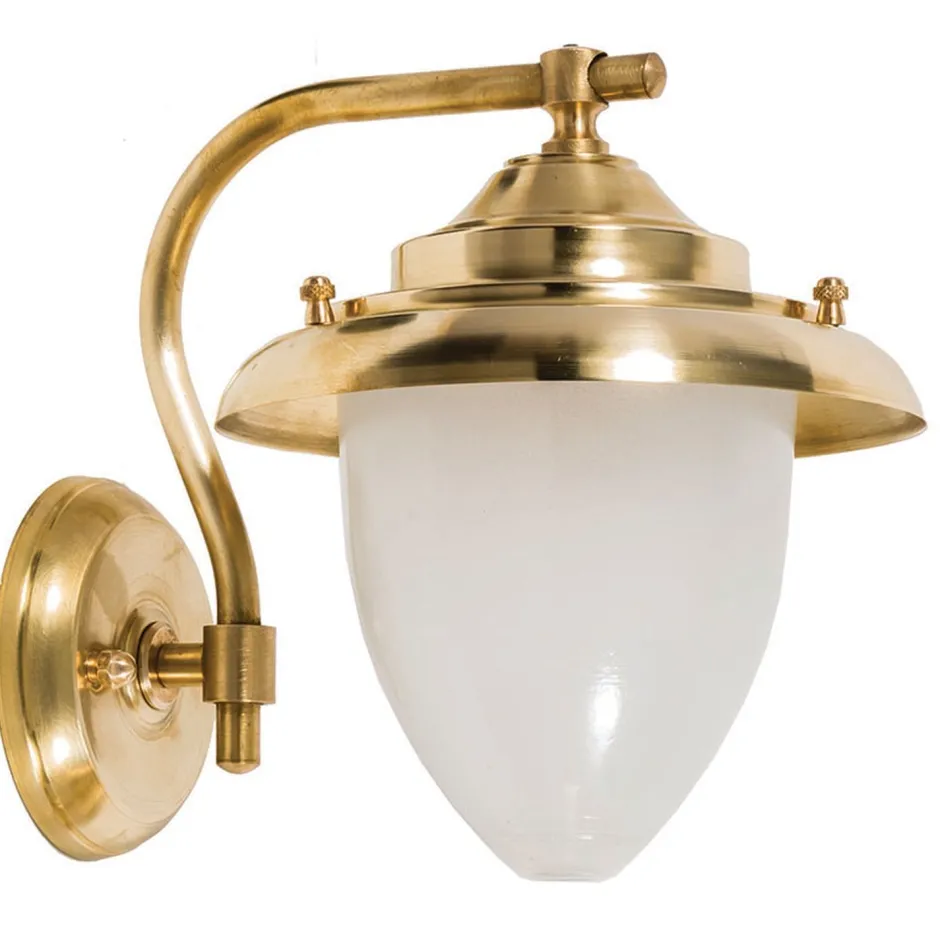 Außenleuchten Antik|Außenleuchten Messing*Lido Wandlampe Außen Messing Maritim IP43 Haus Hof Tür