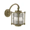 Andromeda Wandlampe außen Messing massiv Glas H: 31 cm IP53 E27< Außenwandleuchten|Gartenlaternen