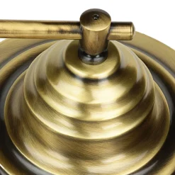 Lido Wandlampe Außen Messing Riffelglas Maritim Hof< Rustikale Lampen|Metall Lampen