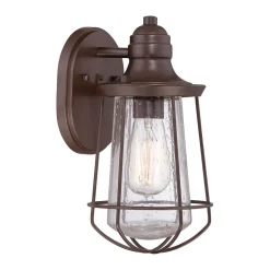 Außenleuchten Antik|Außenwandleuchten*Elstead Wandlampe Außen Metall Regenglas Haustür Maritim