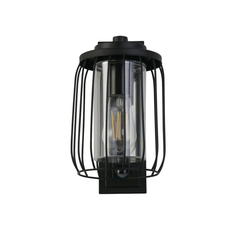 Metall Lampen|Vintage Lampen*Searchlight Wandlampe Außen mit Bewegungssensor Aluminium IP44 E27