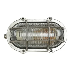 Lido Wandlampe Außen Nickel Echt-Messing Haus Terrasse< Außenwandleuchten|Rustikale Lampen