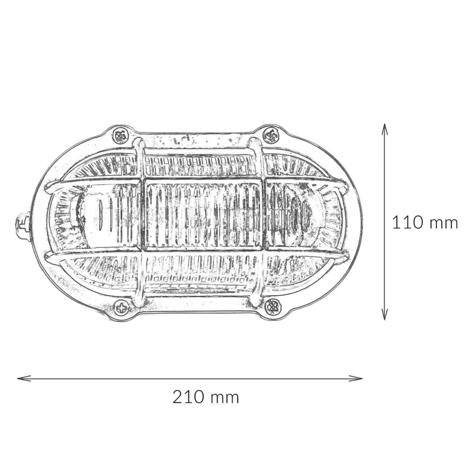 Lido Wandlampe Außen Nickel Echt-Messing Haus Terrasse< Außenwandleuchten|Rustikale Lampen