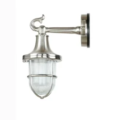 Lido Wandlampe Außen Nickel Maritim IP64 Echt-Messing< Metall Lampen|Messinglampen