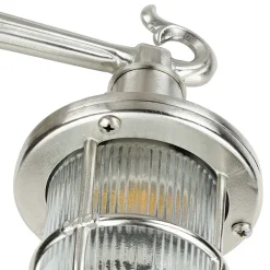 Lido Wandlampe Außen Nickel Maritim IP64 Echt-Messing< Metall Lampen|Messinglampen