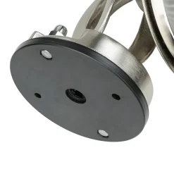 Außenwandleuchten|Rustikale Lampen*Lido Wandlampe außen Riffelglas Messing in Nickel E27