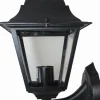 Außenwandleuchten|Rustikale Lampen*Lido Wandlampe außen Schwarz Aluminium IP44 Rustikal E27