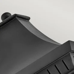 Elstead Wandlampe außen Schwarz E14 IP44 H: 39,4 cm Aluminium Glas< Metall Lampen|Rustikale Lampen