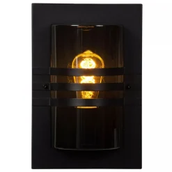 Außenwandleuchten|Moderne Außenleuchten* Wandlampe außen Schwarz IP44 E27 H:33 cm Haustür Garten