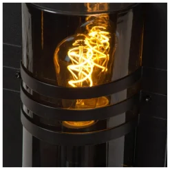 Außenwandleuchten|Moderne Außenleuchten* Wandlampe außen Schwarz IP44 E27 H:33 cm Haustür Garten