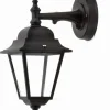Lido Wandlampe Außen Schwarz IP44 E27 Aluminium Laterne< Außenleuchten Antik|Außenwandleuchten