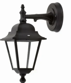 Lido Wandlampe Außen Schwarz IP44 E27 Aluminium Laterne< Außenleuchten Antik|Außenwandleuchten