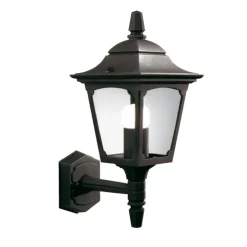 Rustikale Lampen|Vintage Lampen*Elstead Wandlampe Außen Schwarz Rustikal IP44 Hof Haus