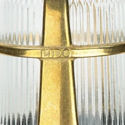 Lido Wandlampe Außen Terrasse Haustür Messing massiv< Metall Lampen|Messinglampen