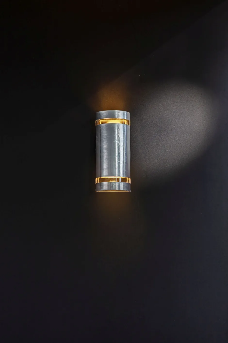 Metall Lampen|Außenwandleuchten*Eco-Light Wandlampe außen Up Down H:25,4 cm IP54 GU10 in Zink