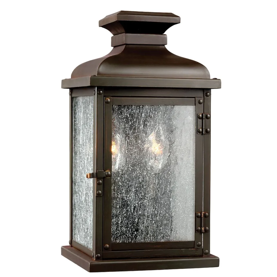 Elstead Wandlampe Außen Vintage Kupfer antik eckig IP44< Außenwandleuchten|Gartenlaternen