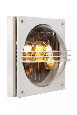 Außenwandleuchten|Kugellampen* Wandlampe außen Weiß IP44 E27 2-flammig Haustür Garten