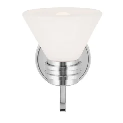 Wandleuchten|Küchenlampen*Elstead Wandlampe Bad Chrom mit LED G9 IP44 3000 K Glas Metall