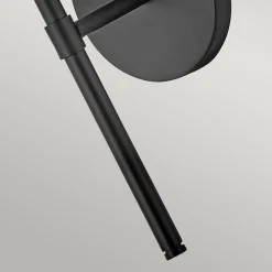 Wandleuchten|Badezimmer Lampe*Elstead Wandlampe Bad H: 40,3 cm IP44 Schwarz Weiß Metall Glas