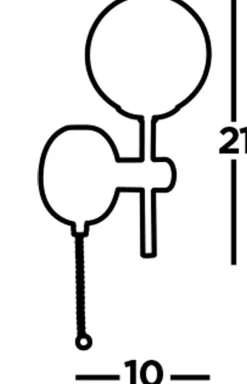 Searchlight Wandlampe Bad IP44 Weiß Chrom mit Schalter H: 21 cm< Wandleuchten|Glaslampen