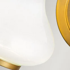 Wandleuchten|Badezimmer Lampe*Elstead Wandlampe Bad Metall Glas 40,6 cm breit IP44 mit 2x G9 LED