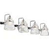 Elstead Wandlampe Badezimmer IP44 78,3 cm breit Metall Glas 4x G9 LED< Wandleuchten|Badezimmer Lampe