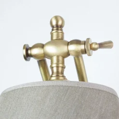 Wandleuchten|Esszimmer Lampen*Giovanni Battista Wandlampe Bronze Hell aus Echt-Messing Snodo