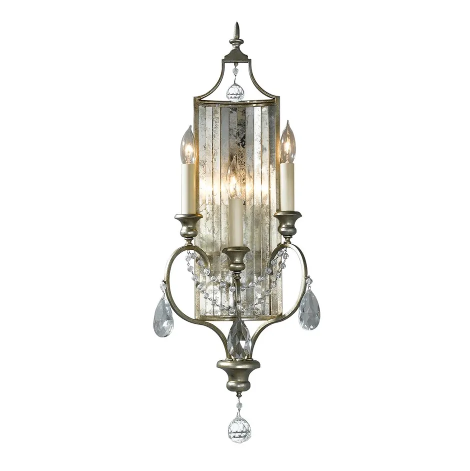 Wandleuchten|Flurlampen*Elstead Wandlampe CANDELA 7 in Silber Spiegelnd Kerzenform