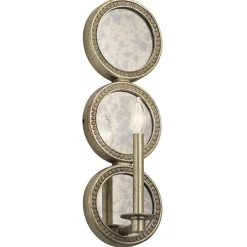 Wandleuchten|Flurlampen*Elstead Wandlampe CANDELA 13 Quecksilberglas Gold Leuchte