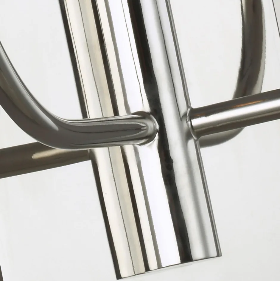 Elstead Wandlampe Chrom Weiß 2x E14 in Nickel Weiß Metall Stoff< Stofflampen|Jugendstil Lampen