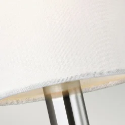 Elstead Wandlampe Chrom Weiß 2x E14 in Nickel Weiß Metall Stoff< Stofflampen|Jugendstil Lampen