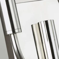 Elstead Wandlampe Chrom Weiß 2x E14 in Nickel Weiß Metall Stoff< Stofflampen|Jugendstil Lampen