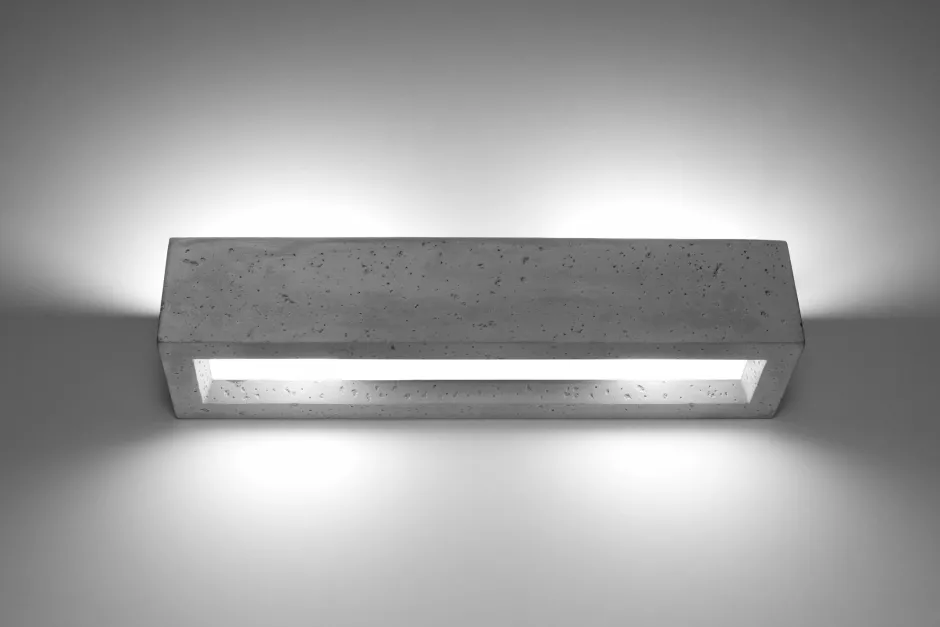 Sollux Wandlampe cm Up Down 50 cm indirektes Licht 2x E27 Beton< Wohnzimmerlampen|Betonlampen