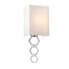 Wandleuchten|Flurlampen*Elstead Wandlampe Creme Chrom Up Down E27 Stoff Metall Modern