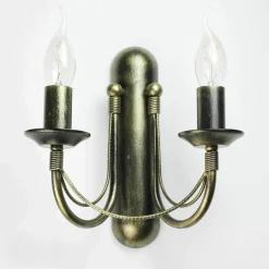 Nowodvorski Wandlampe E14 Metall Rustikal 2-flammig ARES< Wandleuchten|Rustikale Lampen